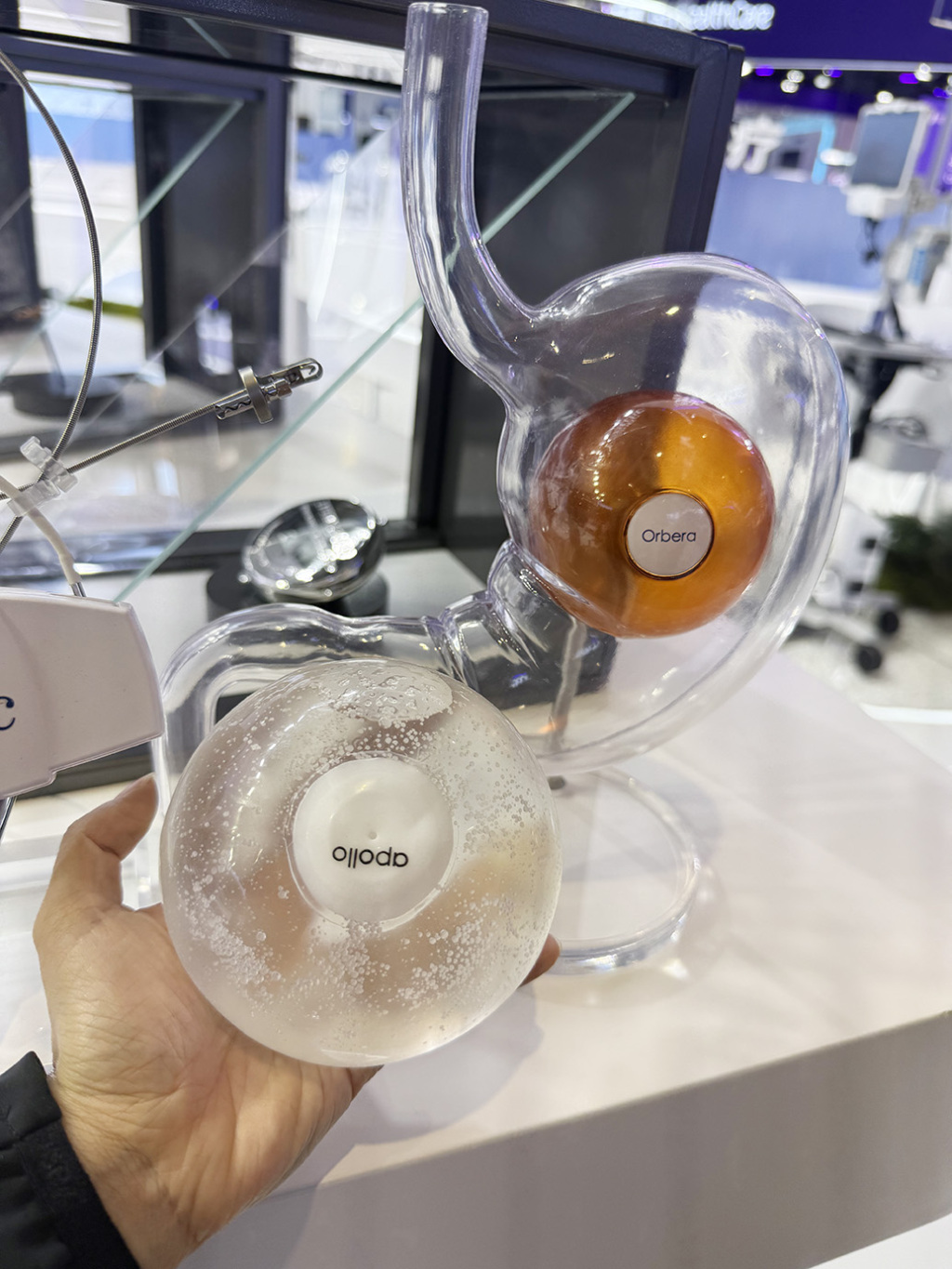 Orbera365球囊。&nbsp; 本文图均为 澎湃新闻记者 陈斯斯 图